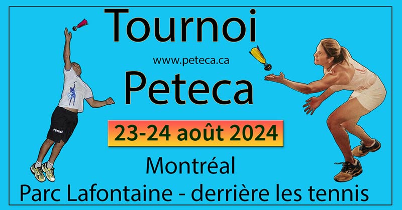 Poster du Tournoi de Peteca de Montréal 2024