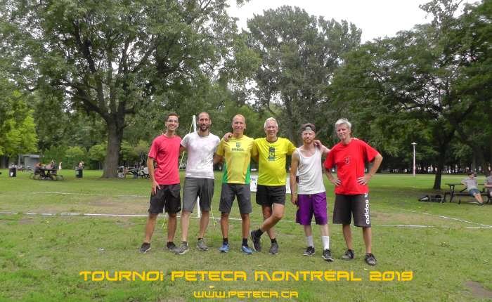 Podium du double au Tournoi de Peteca de Montréal 2019