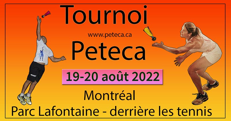 Poster du Tournoi de Peteca de Montréal 2022