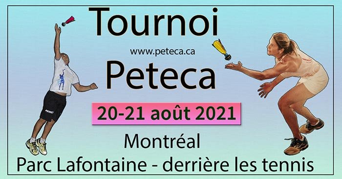 Poster du Tournoi de Peteca de Montréal 2021