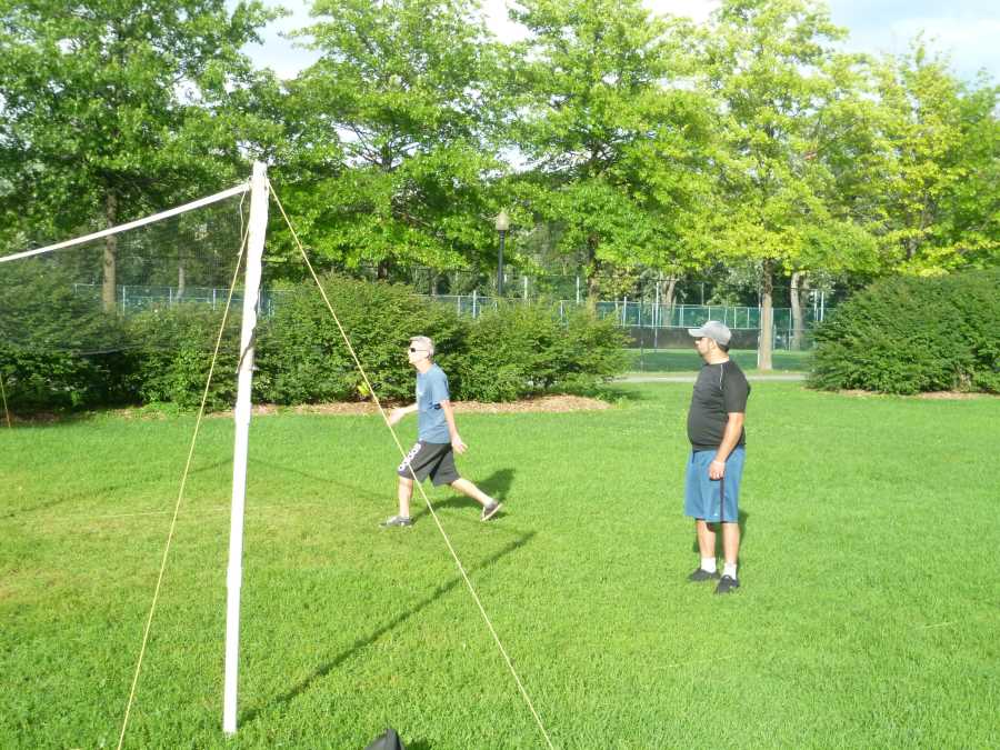 Coup par en bas de Guy au parc Lafontaine