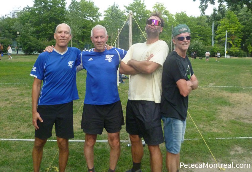 Les 4 finalistes du Double Open au Tournoi de Peteca de Montréal 2025