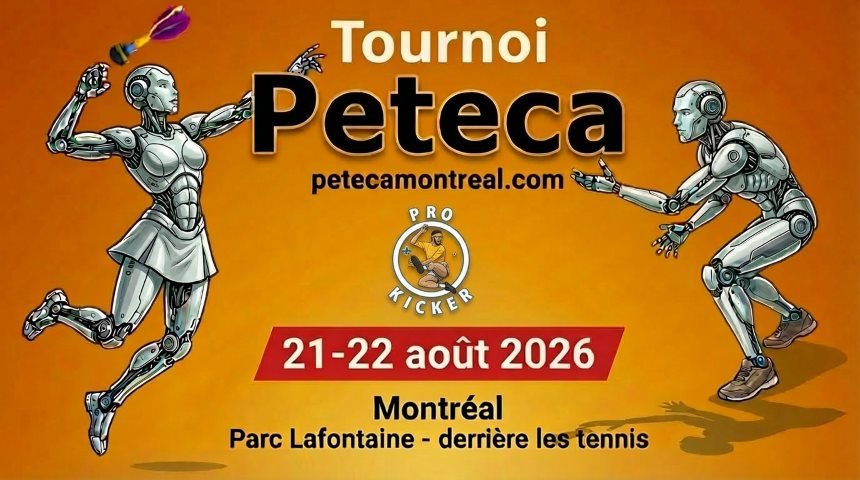 1ère version du poster du Tournoi de Peteca de Montréal 2026