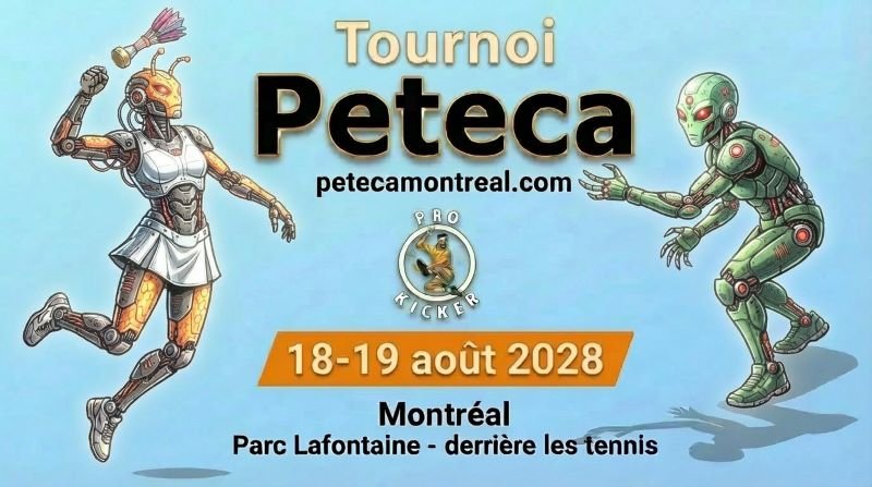 Aliens robotiques jouant au Peteca de Pro Kicker