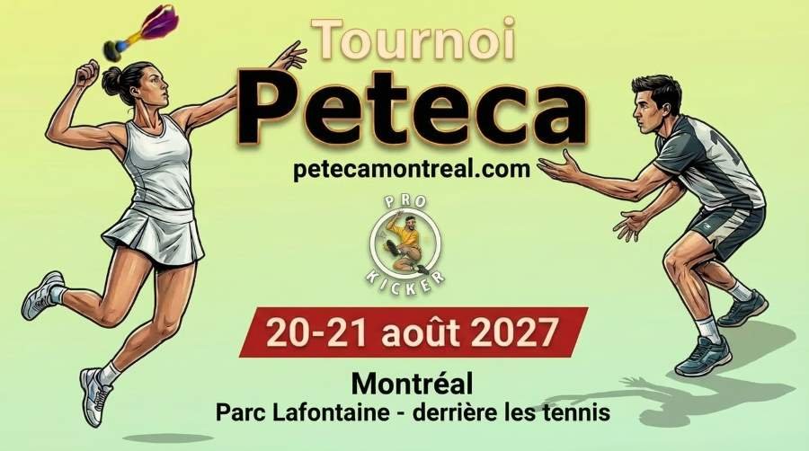 Poster du Tournoi de Peteca de Montréal 2027 version 1