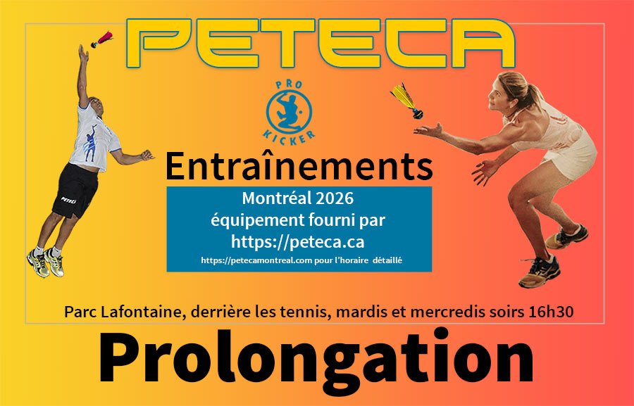 Prolongation de la saison de Peteca Montréal 2026